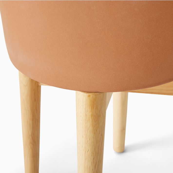 Mid Century Turned Wood Leg Planters thumbnail 3