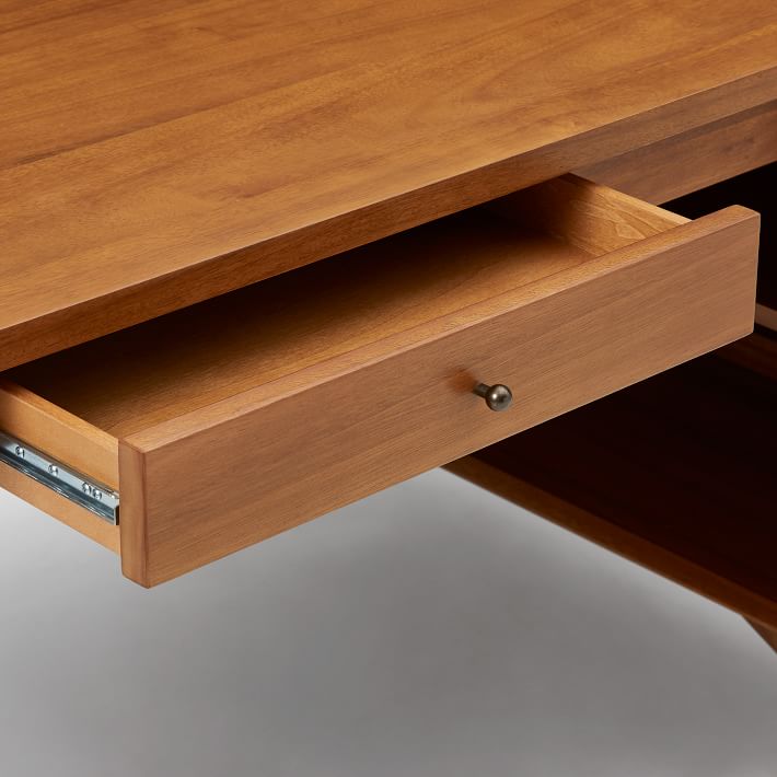 Mid-Century Peninsula Desk Without Hutch thumbnail 8