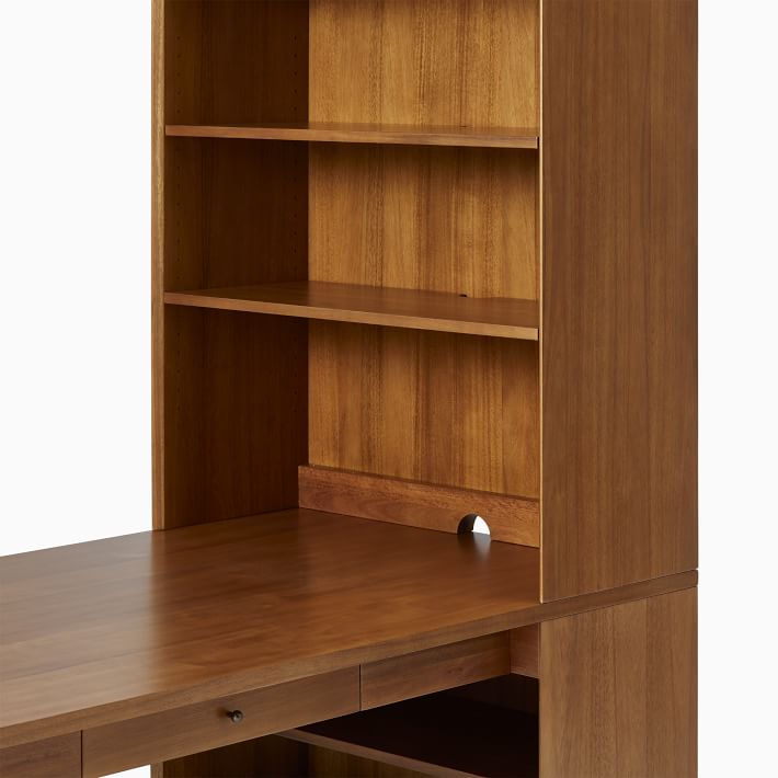 Mid-Century Peninsula Desk With Hutch thumbnail 6