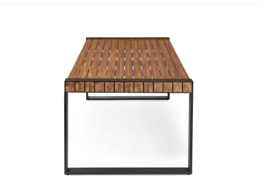 Lubek Tuscan Brown Dining Table thumbnail 4