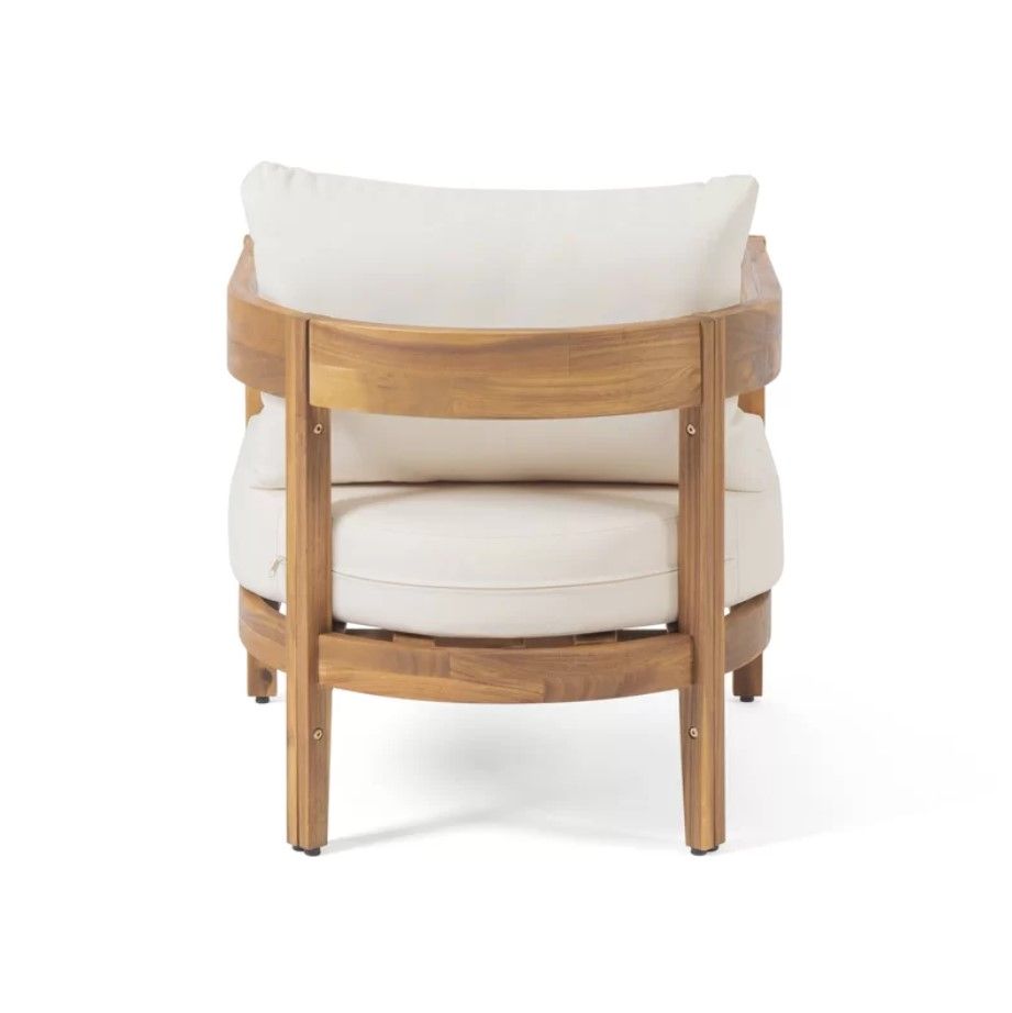 Vita Outdoor Patio Chair with Cushions Set of 2 thumbnail 5
