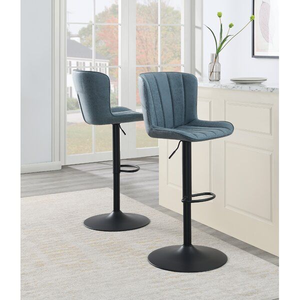 Kirkdale Height Adjustable Stool Set of 2 thumbnail 2