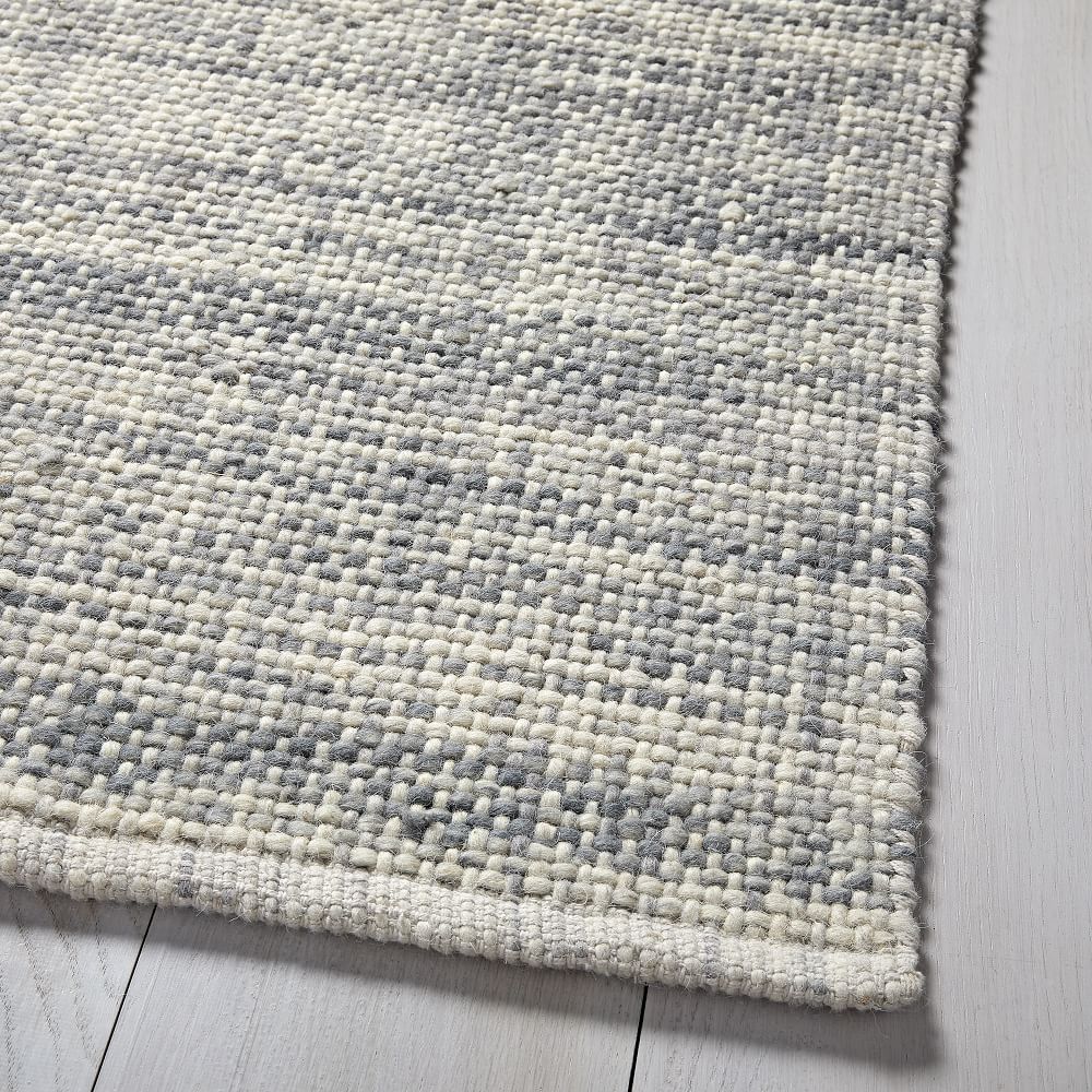 Heathered Basketweave Wool Rug-9'x12' thumbnail 3