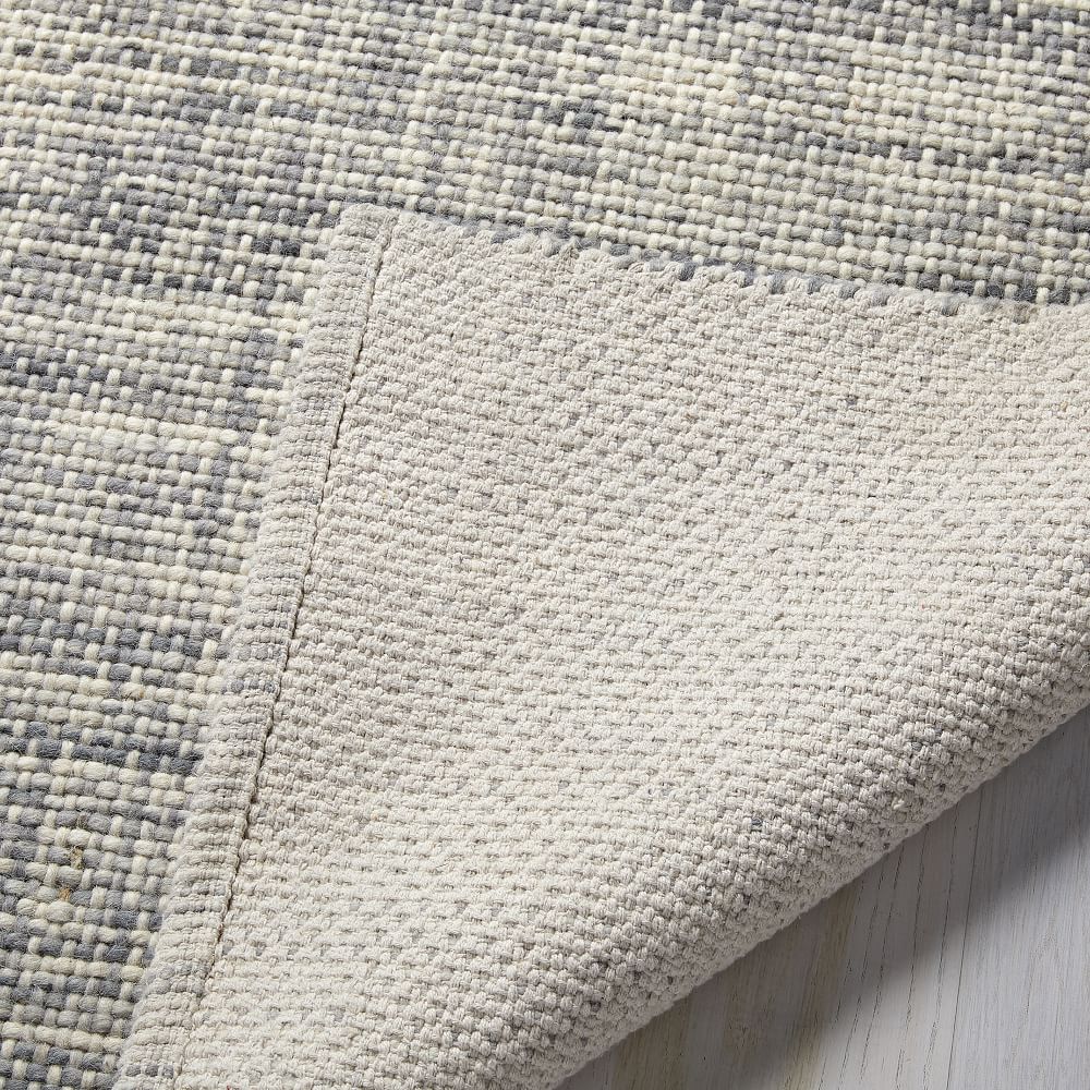 Heathered Basketweave Wool Rug-9'x12' thumbnail 4