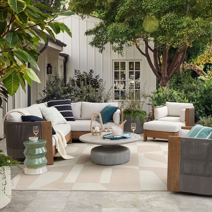 Poolside Geo Outdoor Rug-9'x12' thumbnail 2