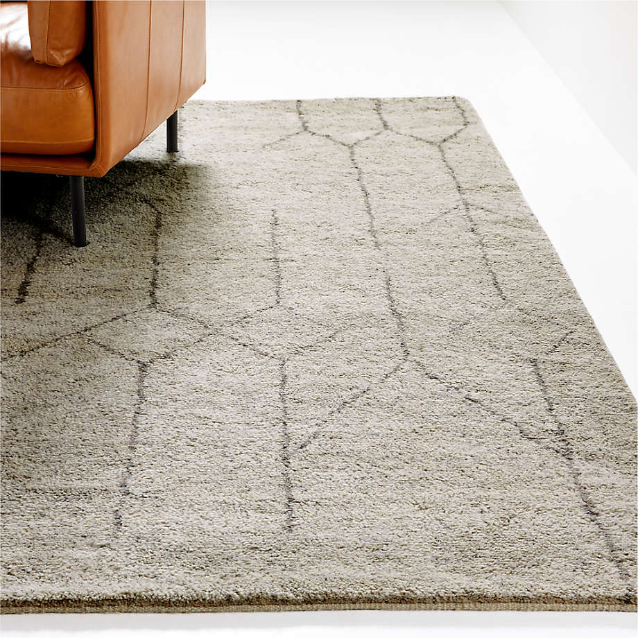 Palencia Wool Light Grey Rug-10'x14' thumbnail 5