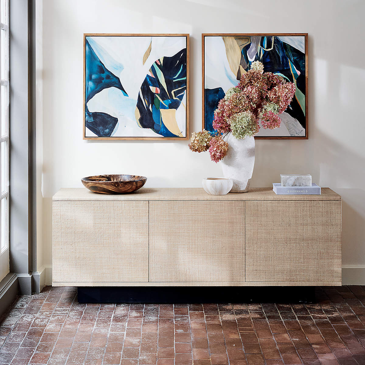 Suffolk Grasscloth Media Credenza thumbnail 2