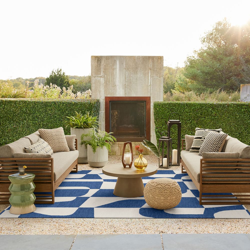 Poolside Geo Indoor Outdoor Rug-9'x12' thumbnail 2