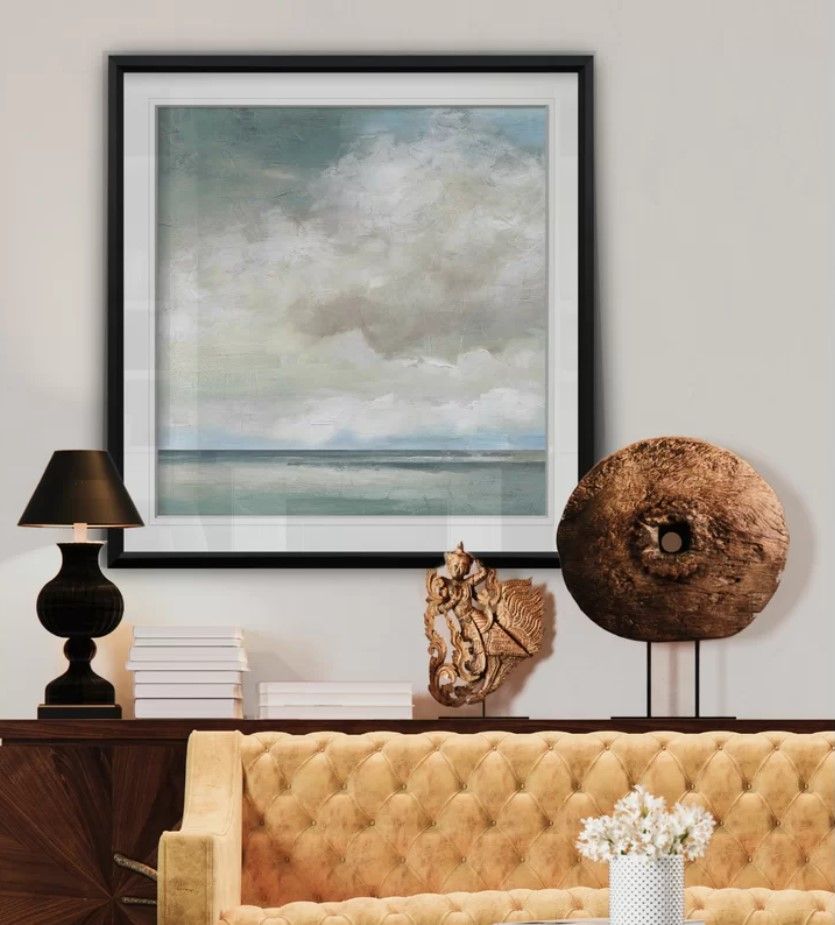 Cloudscape VII Painting Print on Paper With Frame-37"x37" thumbnail 2