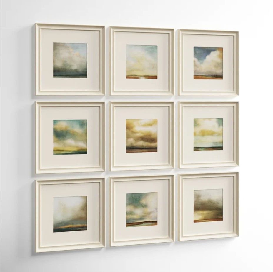 Atmosphere by Suzanne Nicoll 9 Piece Picture Print With Frame-16"x16" thumbnail 3