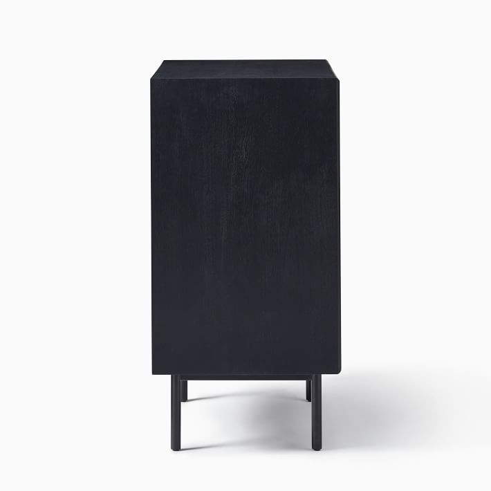 Slatted Bar Cabinet Black Black thumbnail 4
