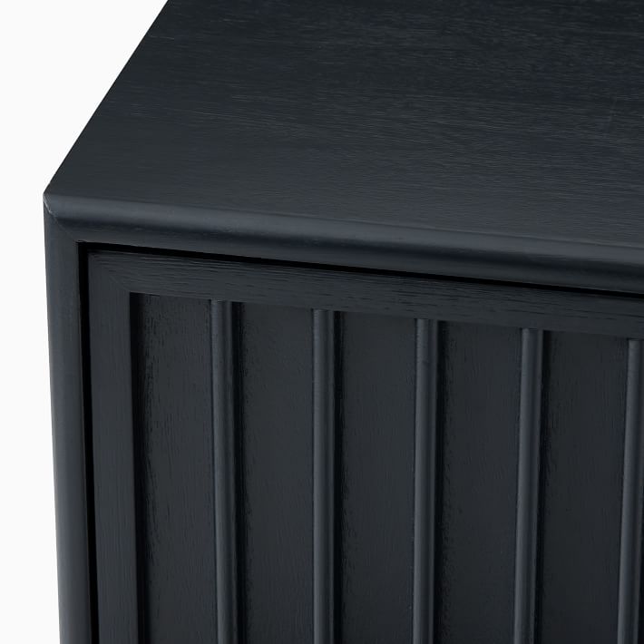 Slatted Bar Cabinet Black Black thumbnail 5