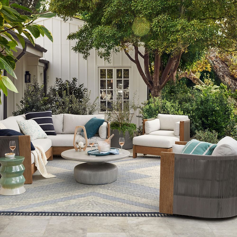 Textured Diamonds Outdoor Rug 9'x12' thumbnail 2