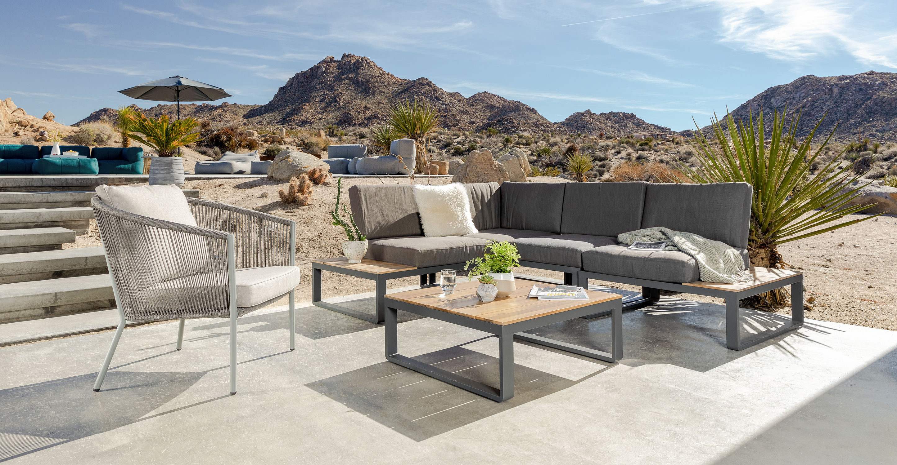 Kezia Flat Gray Coffee Table thumbnail 2