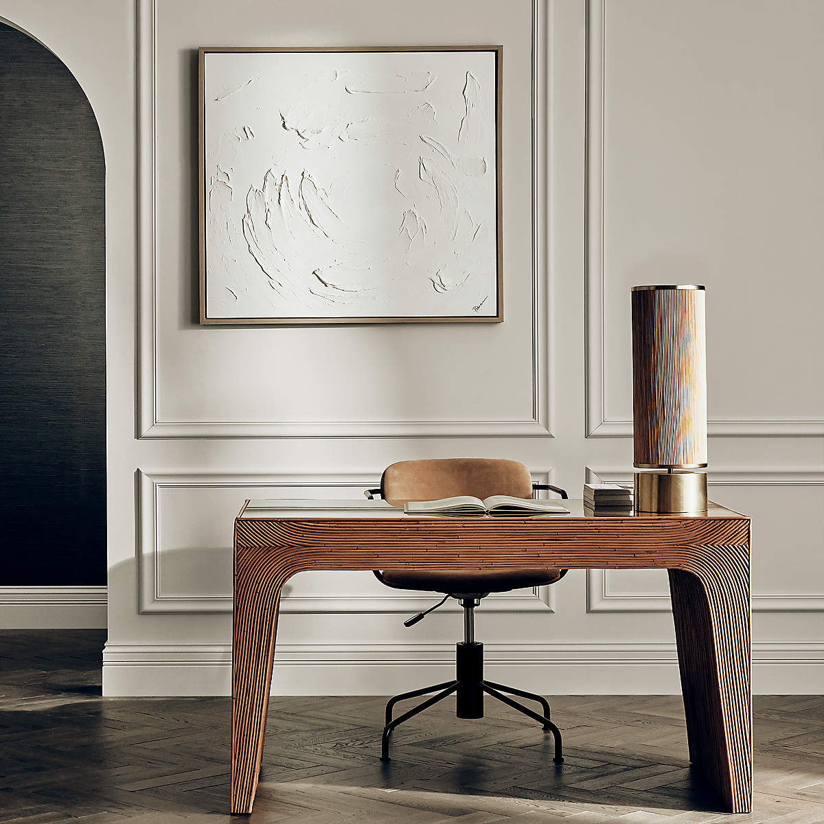 Bayu Rattan Desk With Drawer thumbnail 2