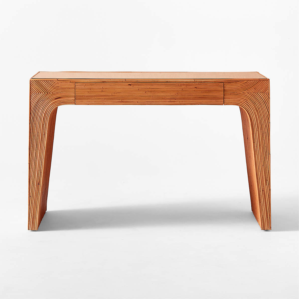 Bayu Rattan Desk With Drawer thumbnail 3