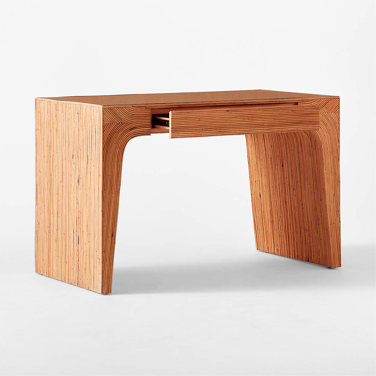 Bayu Rattan Desk With Drawer thumbnail 4