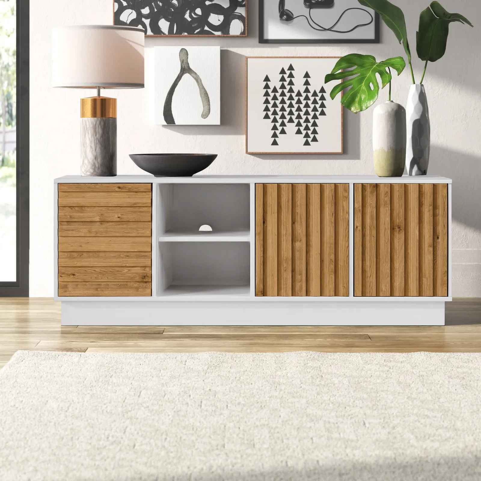 Heitzman Solid Wood TV Stand thumbnail 2
