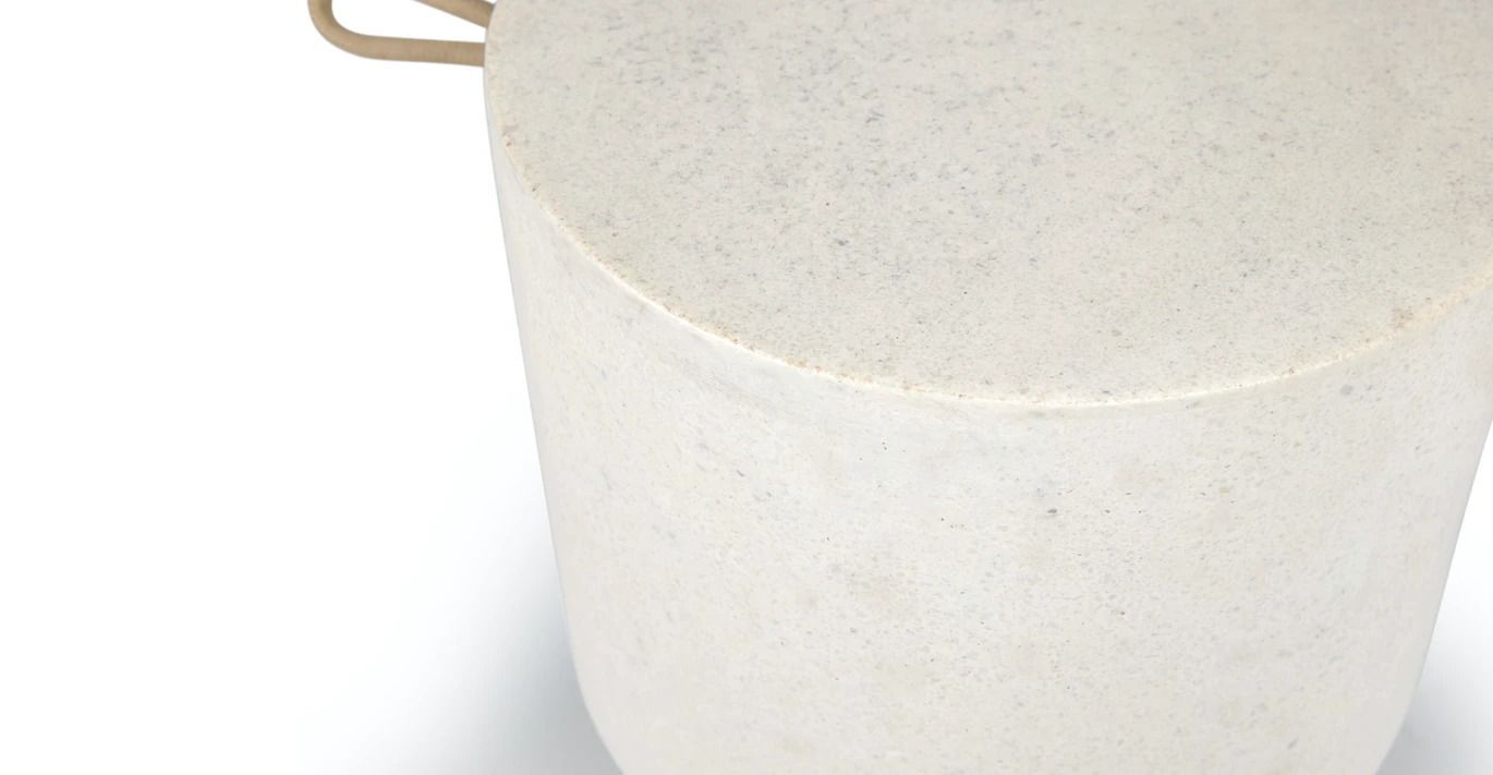 Rablo Pebble White Side Table thumbnail 2