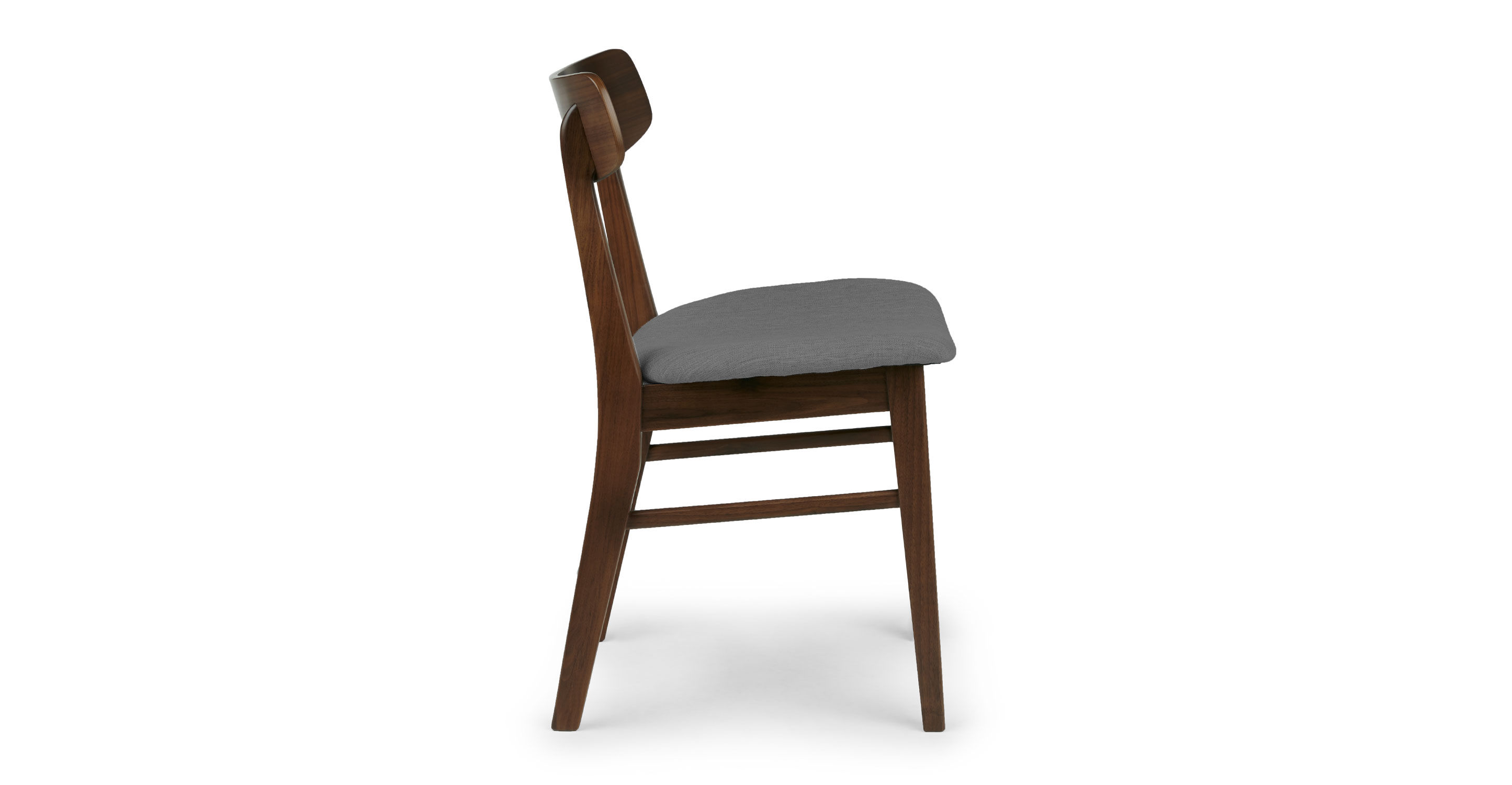 Ecole Thunder Gray Walnut Dining Chair thumbnail 4