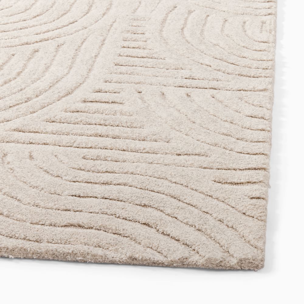 Curved Lines Rug 9'x12' thumbnail 4