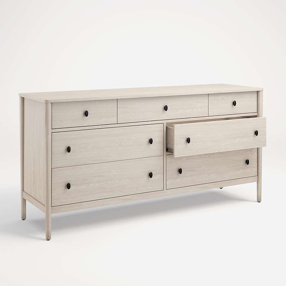 Gia Pickled Oak 7 Drawer Dresser thumbnail 5