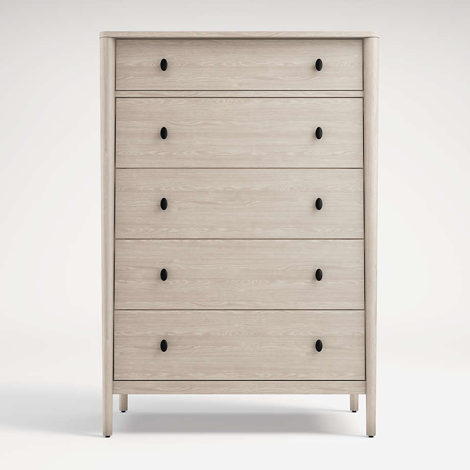 Gia Pickled Oak 5 Drawer Chest thumbnail 2