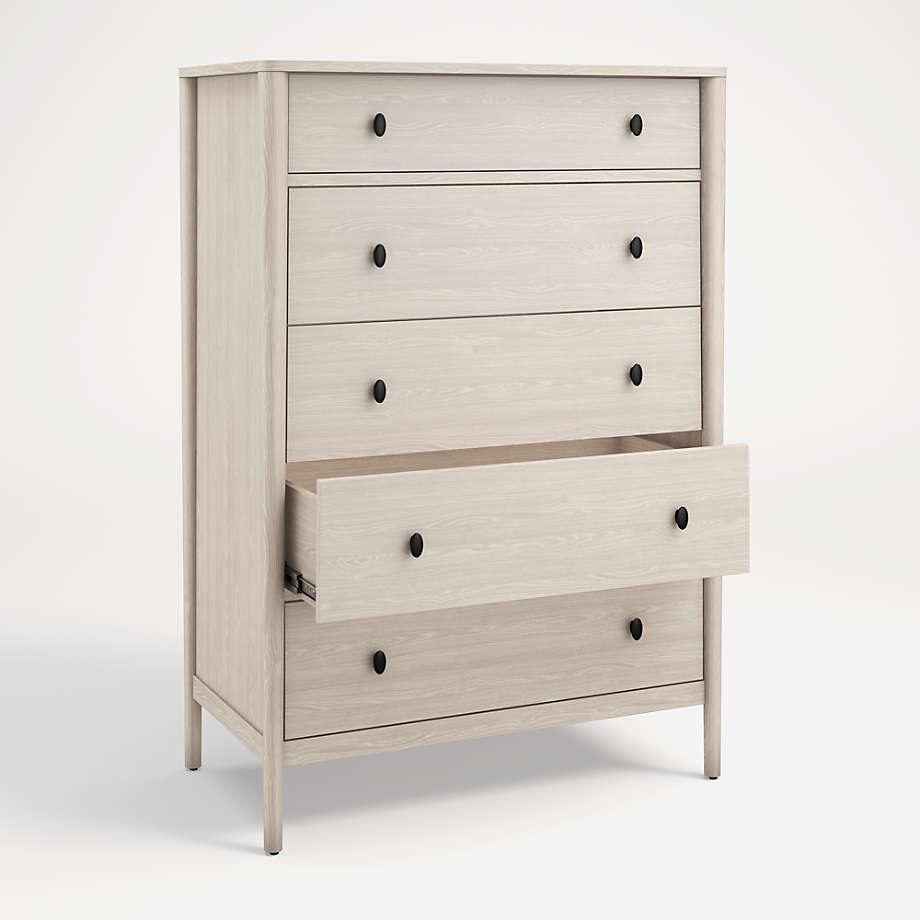 Gia Pickled Oak 5 Drawer Chest thumbnail 5