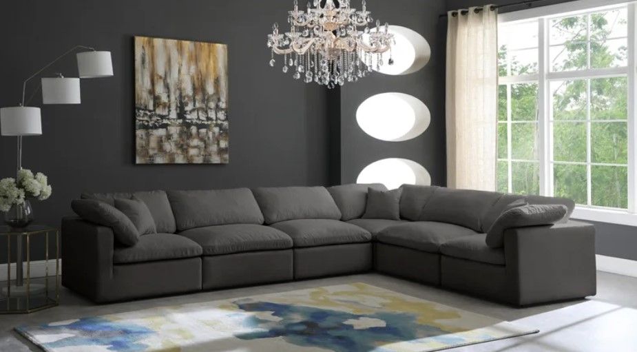 Atis Wide Velvet Reversible Modular Sectional thumbnail 2