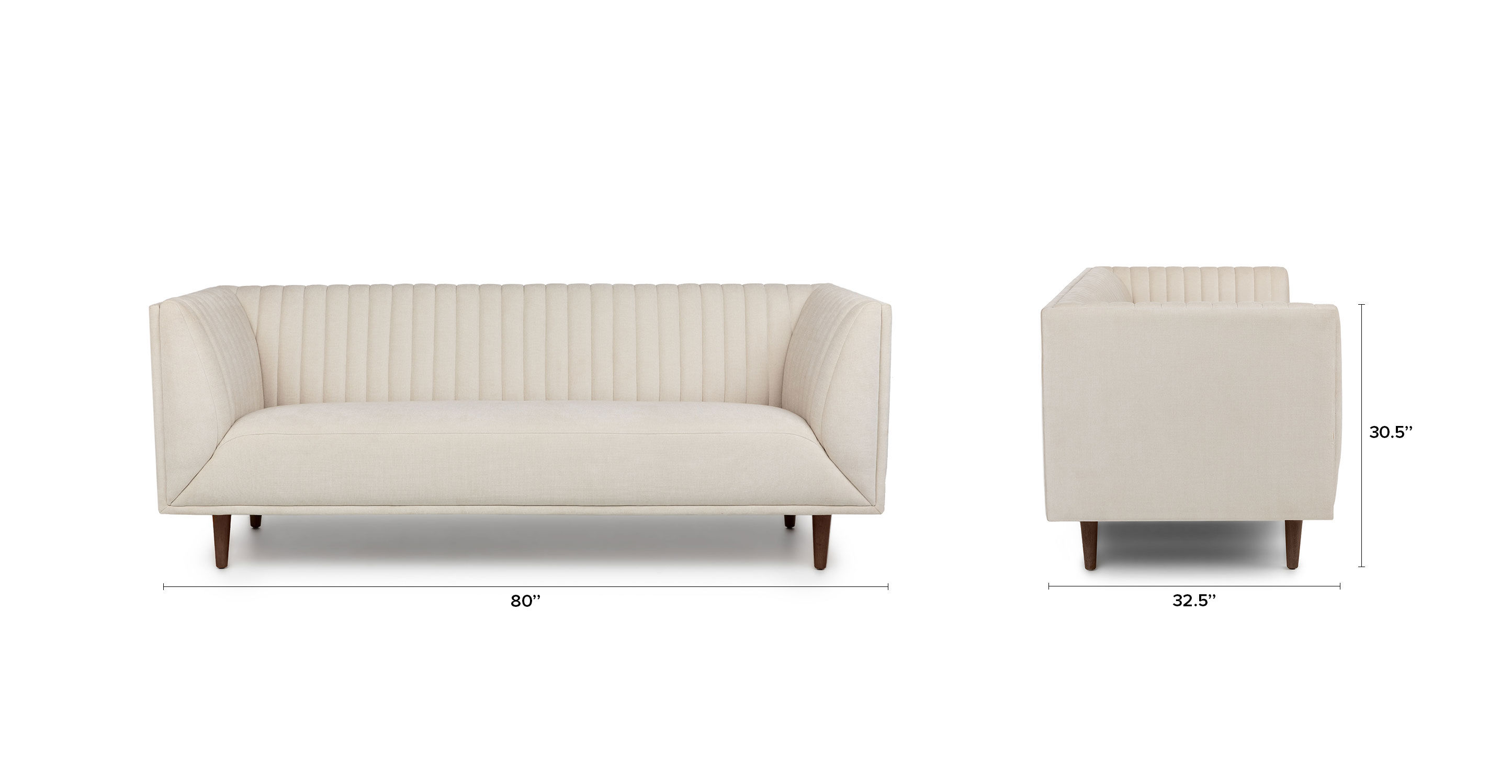 Raella Prairie Ivory Sofa thumbnail 8