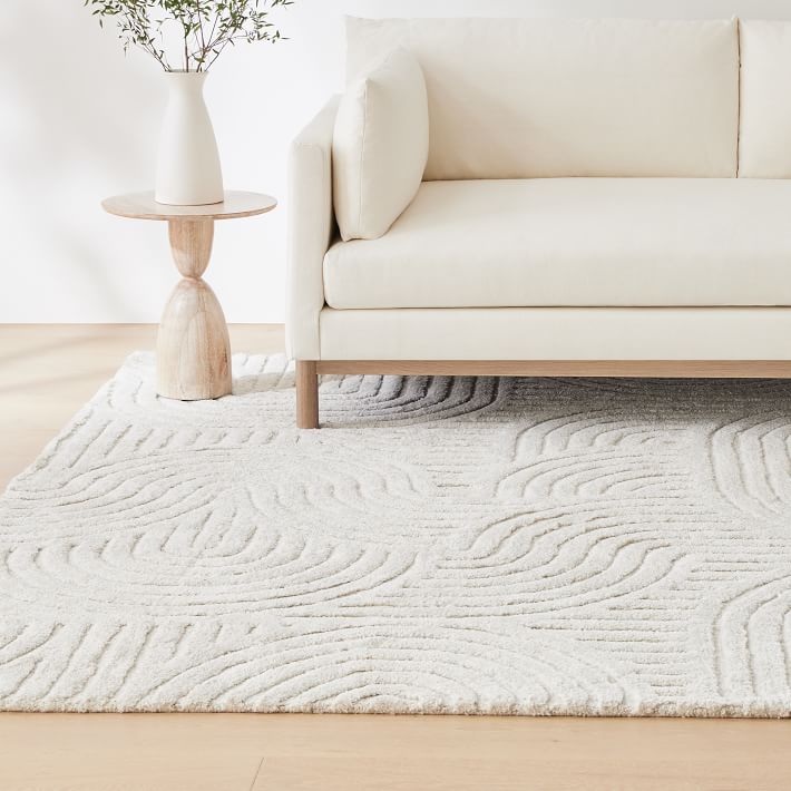 Curved Lines Easy Care Rug-2.5'x9' thumbnail 2