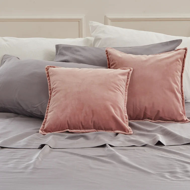 Chadabe Square Velvet Pillow Cover No Insert Set of 2-18"x18" thumbnail 3
