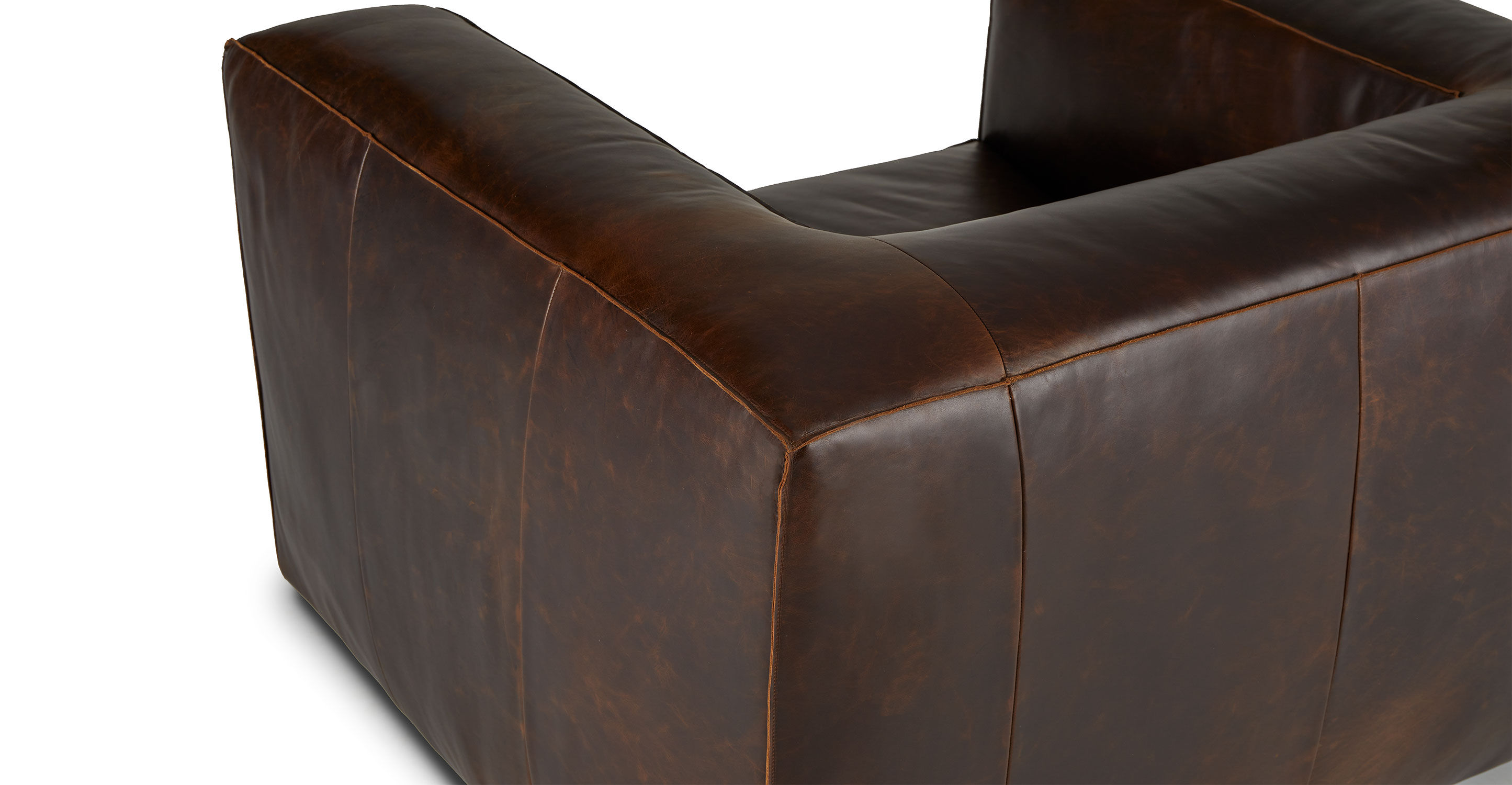 Cigar Rawhide Brown Swivel Chair thumbnail 5