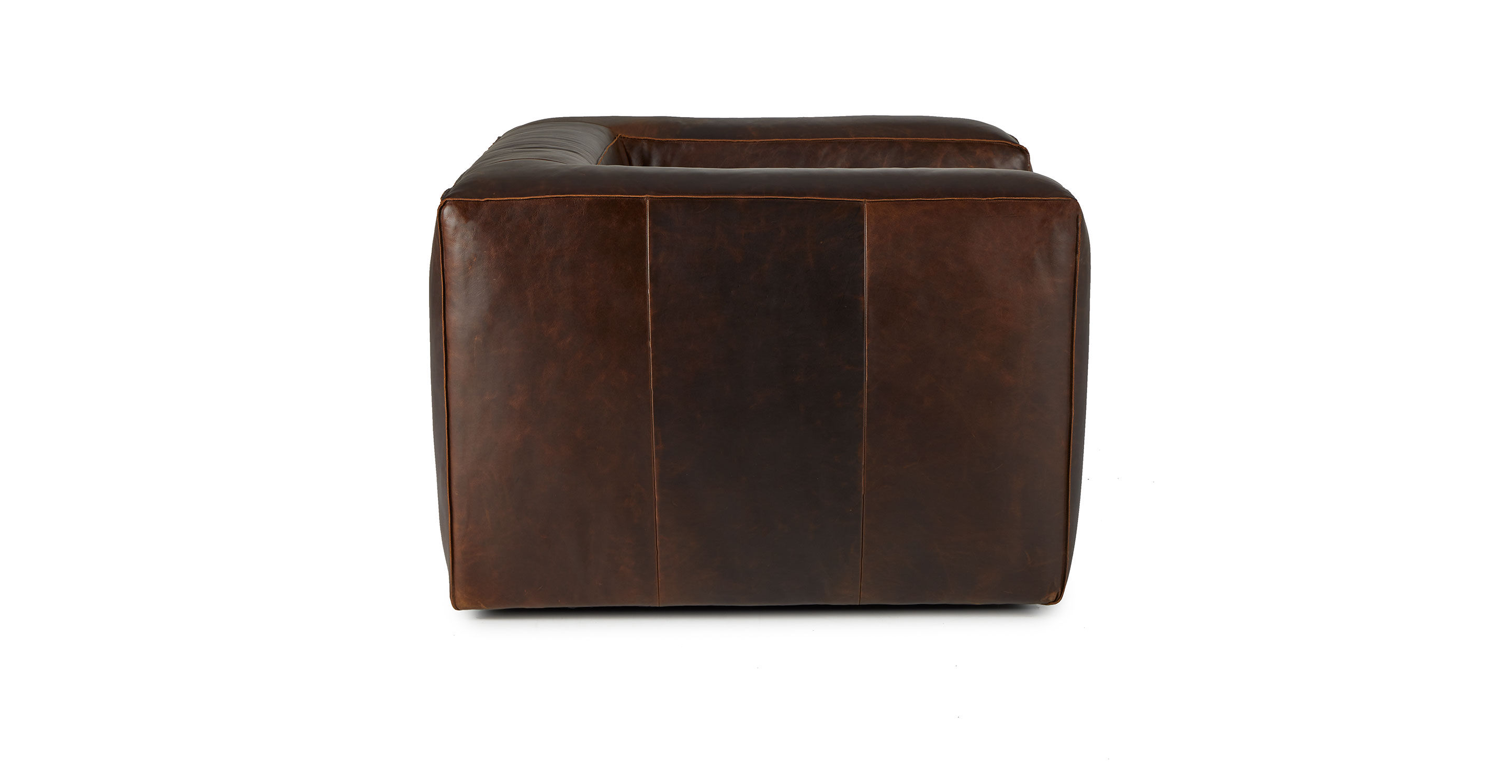 Cigar Rawhide Brown Swivel Chair thumbnail 4