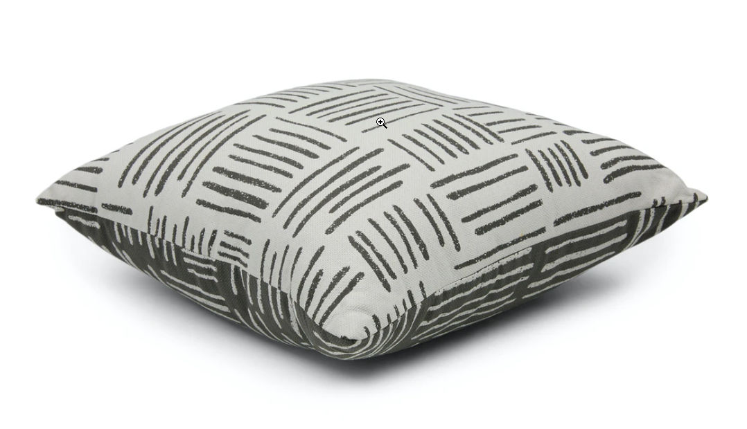 Rooth Jacquard Gray Pillow thumbnail 3