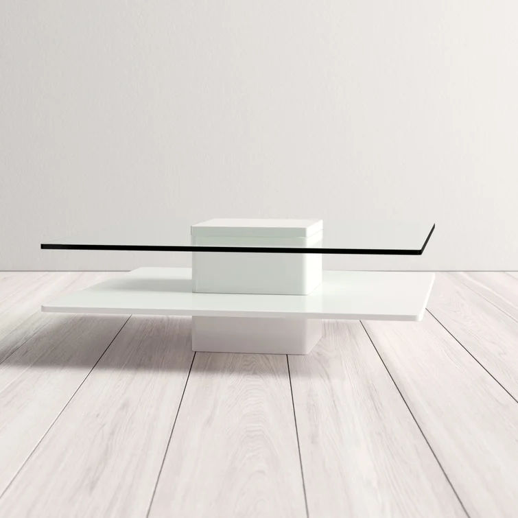 Aiofe Pedestal Coffee Table with Storage thumbnail 4