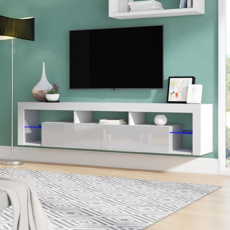 Floating Milano TV Stand for TVs up to 90 thumbnail 2