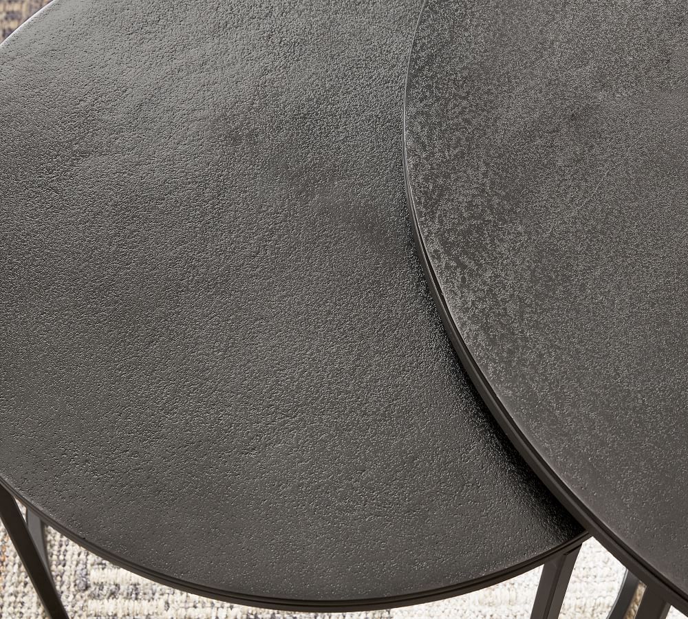 Duke Round Metal Nesting Coffee Table thumbnail 5