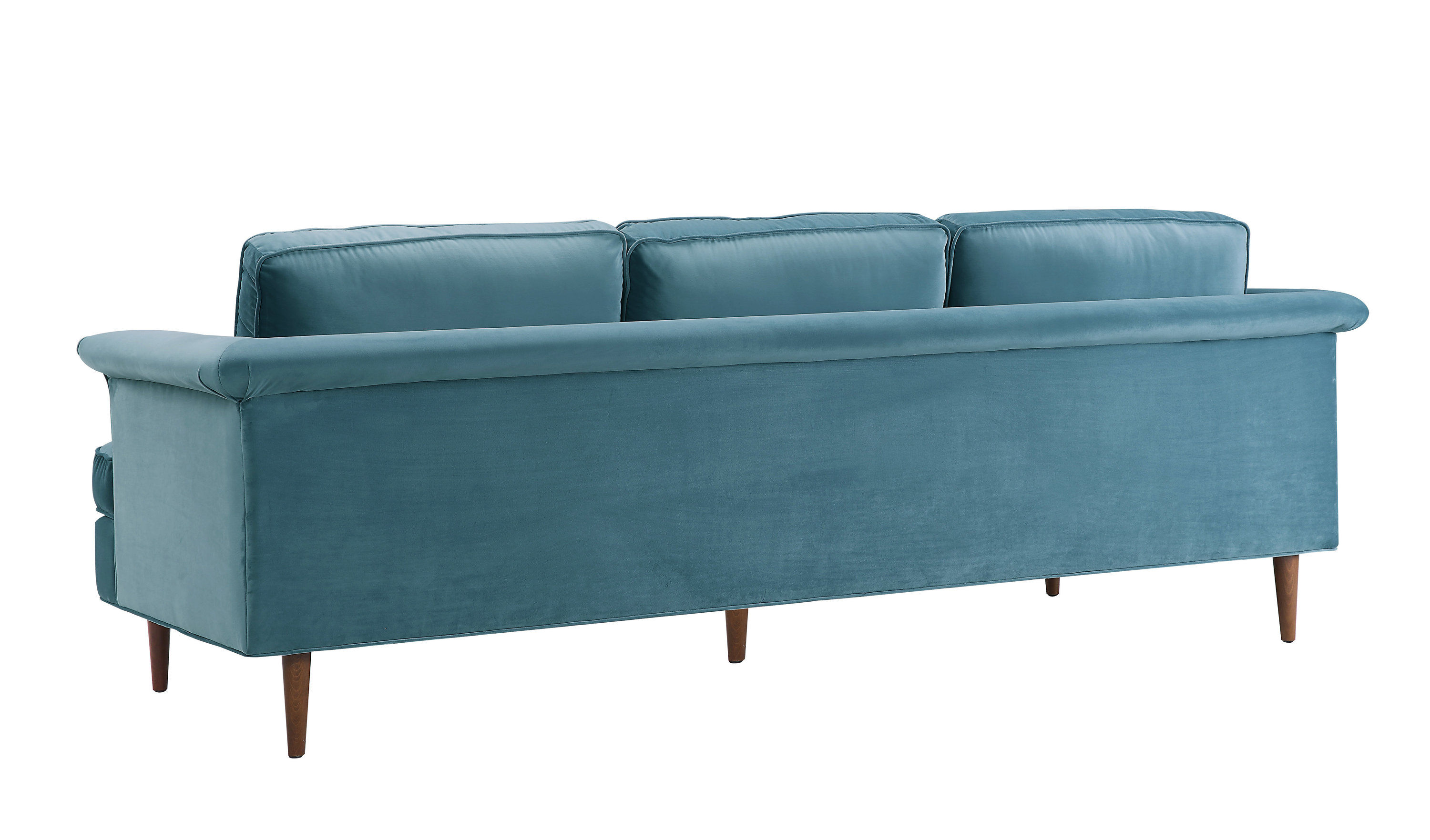 Porter Sea Blue Velvet Sofa thumbnail 4