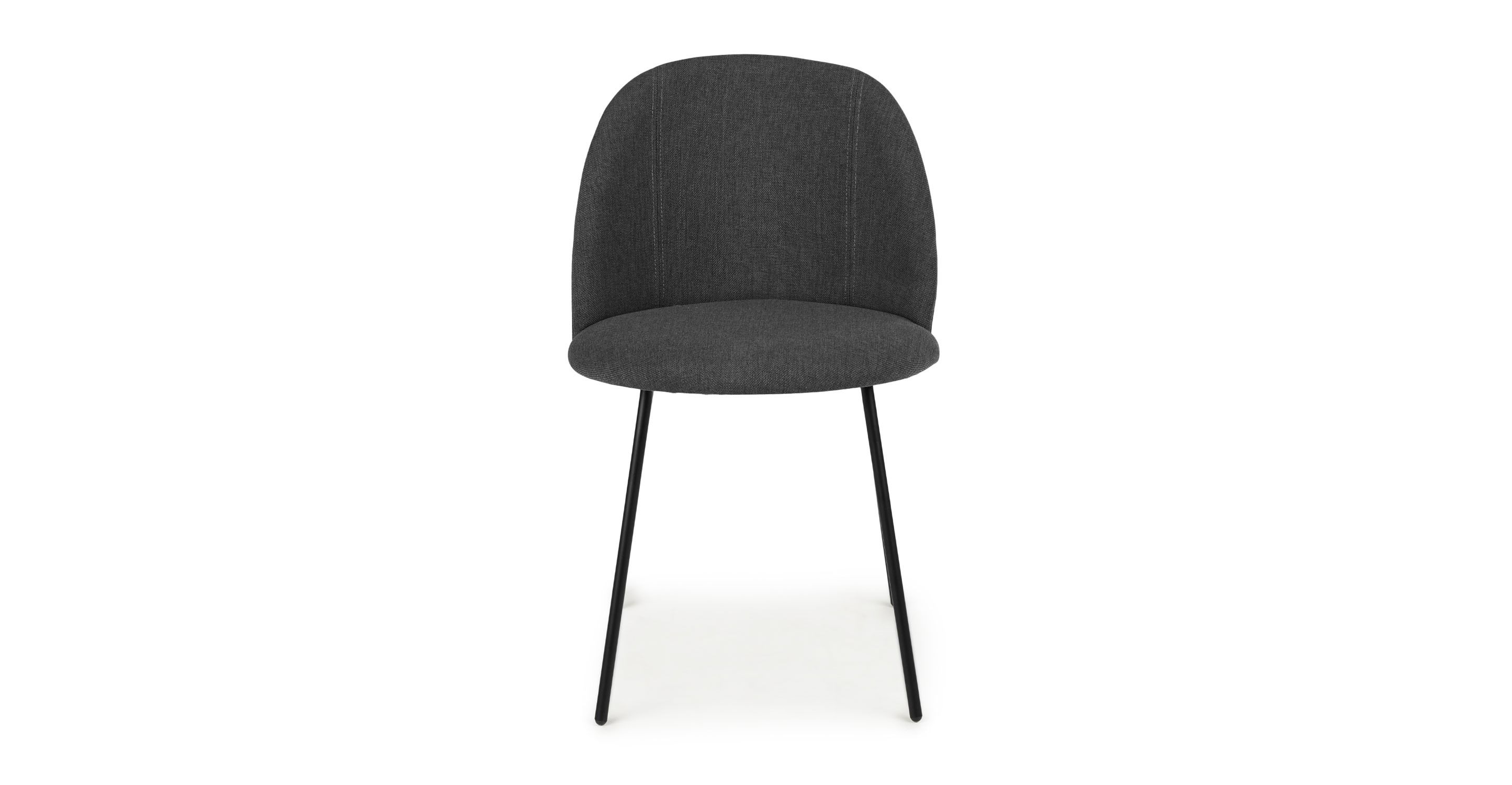 Ceres Flint Gray and Black Dining Chair thumbnail 3