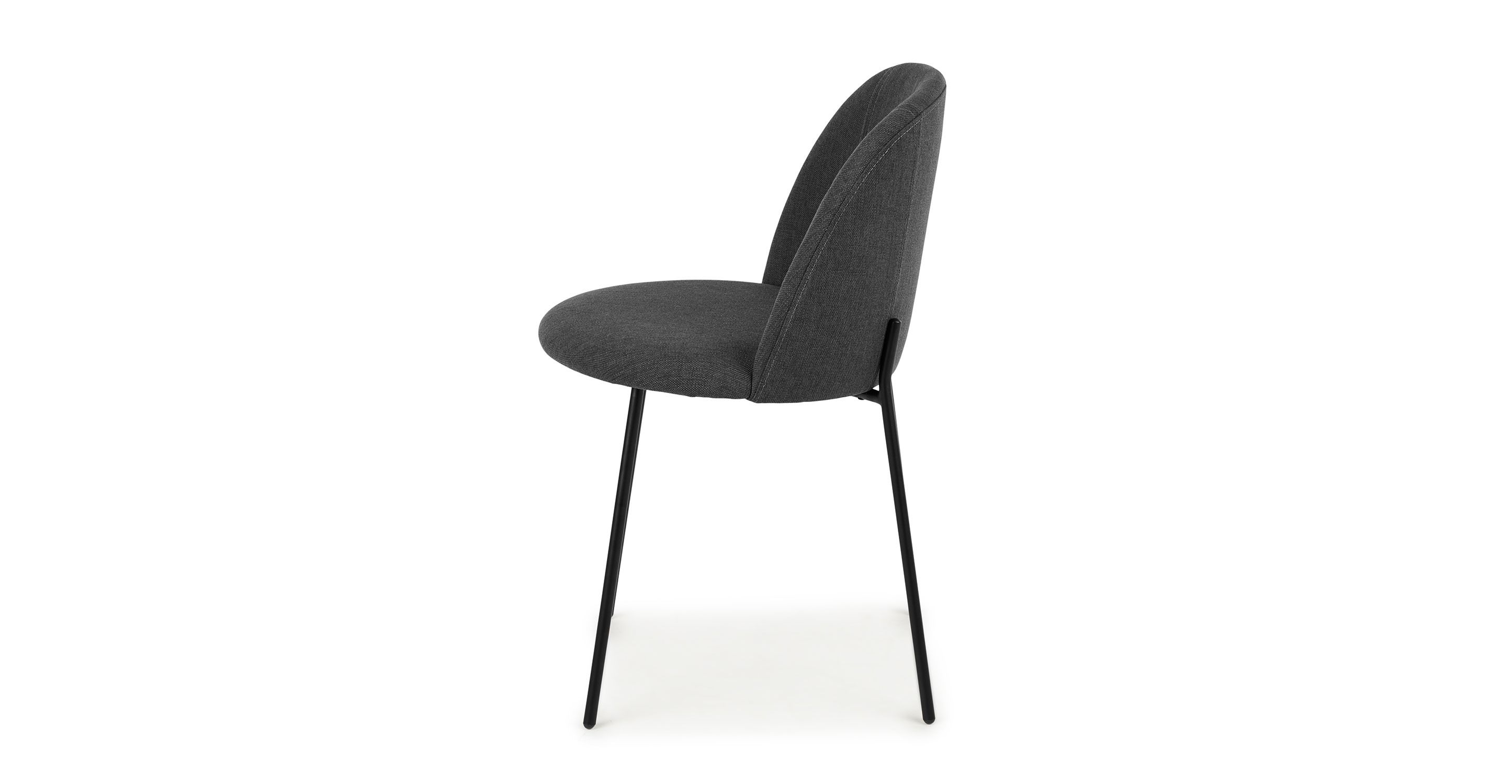 Ceres Flint Gray and Black Dining Chair thumbnail 4