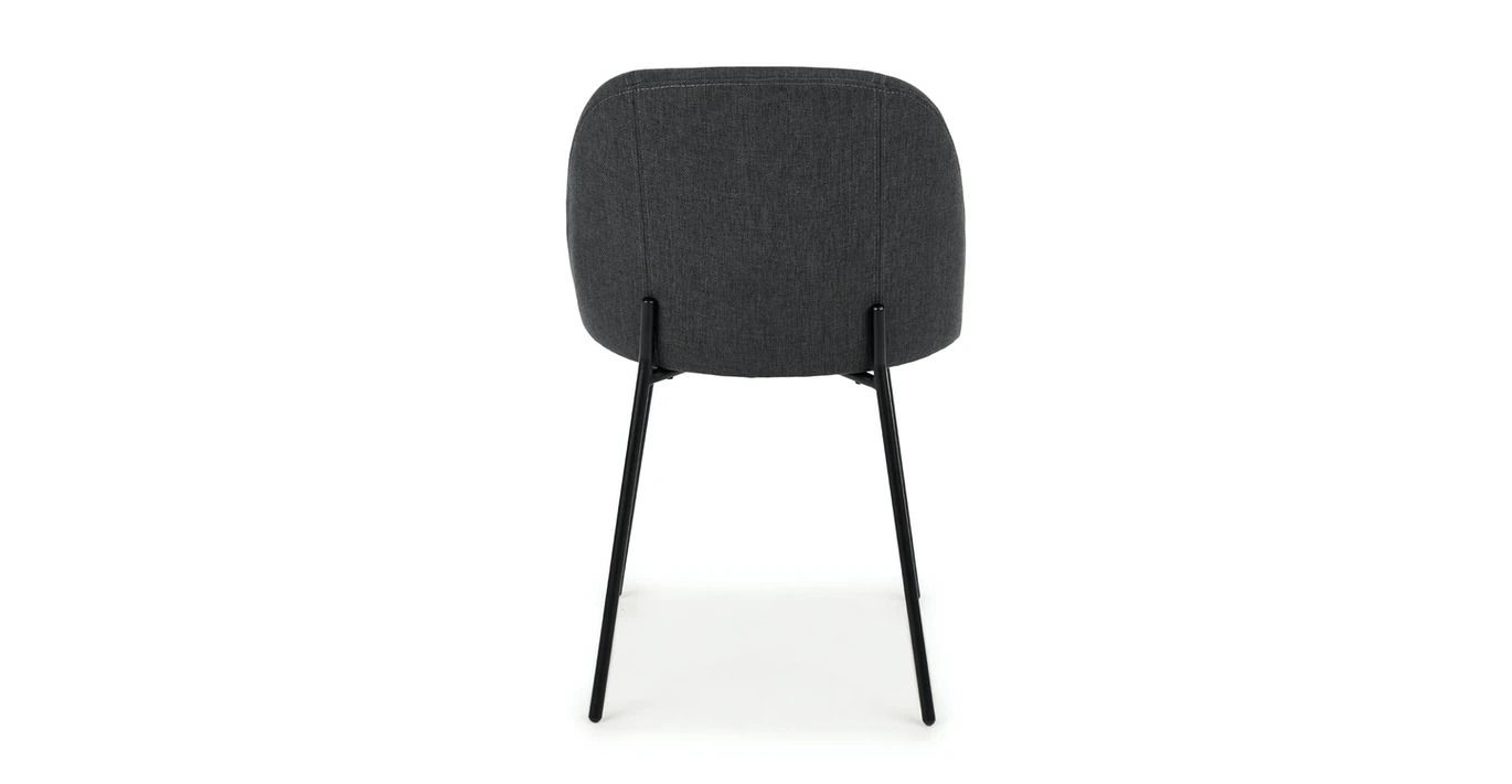 Ceres Flint Gray and Black Dining Chair thumbnail 5
