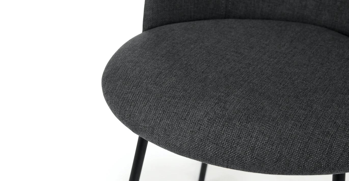 Ceres Flint Gray and Black Dining Chair thumbnail 7