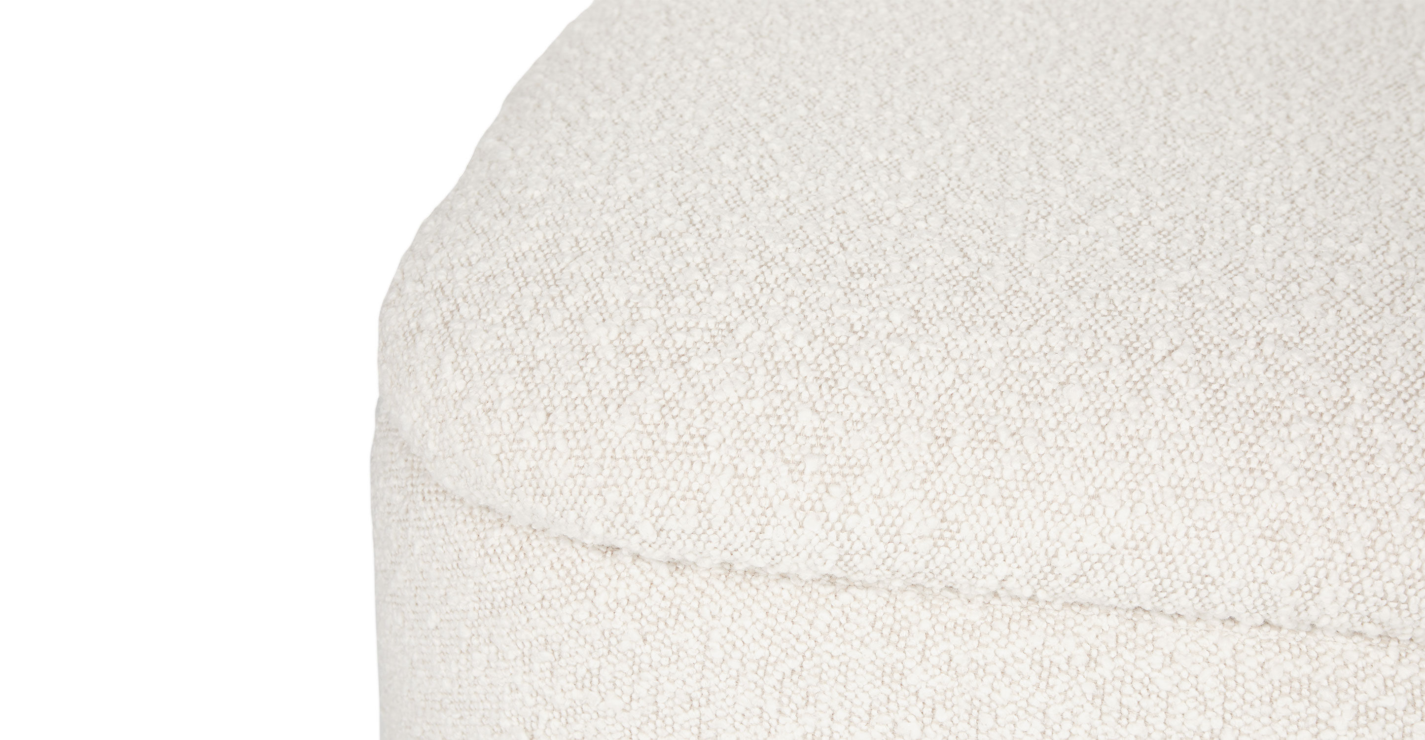 Maribo Ivory Boucle Storage Ottoman thumbnail 5