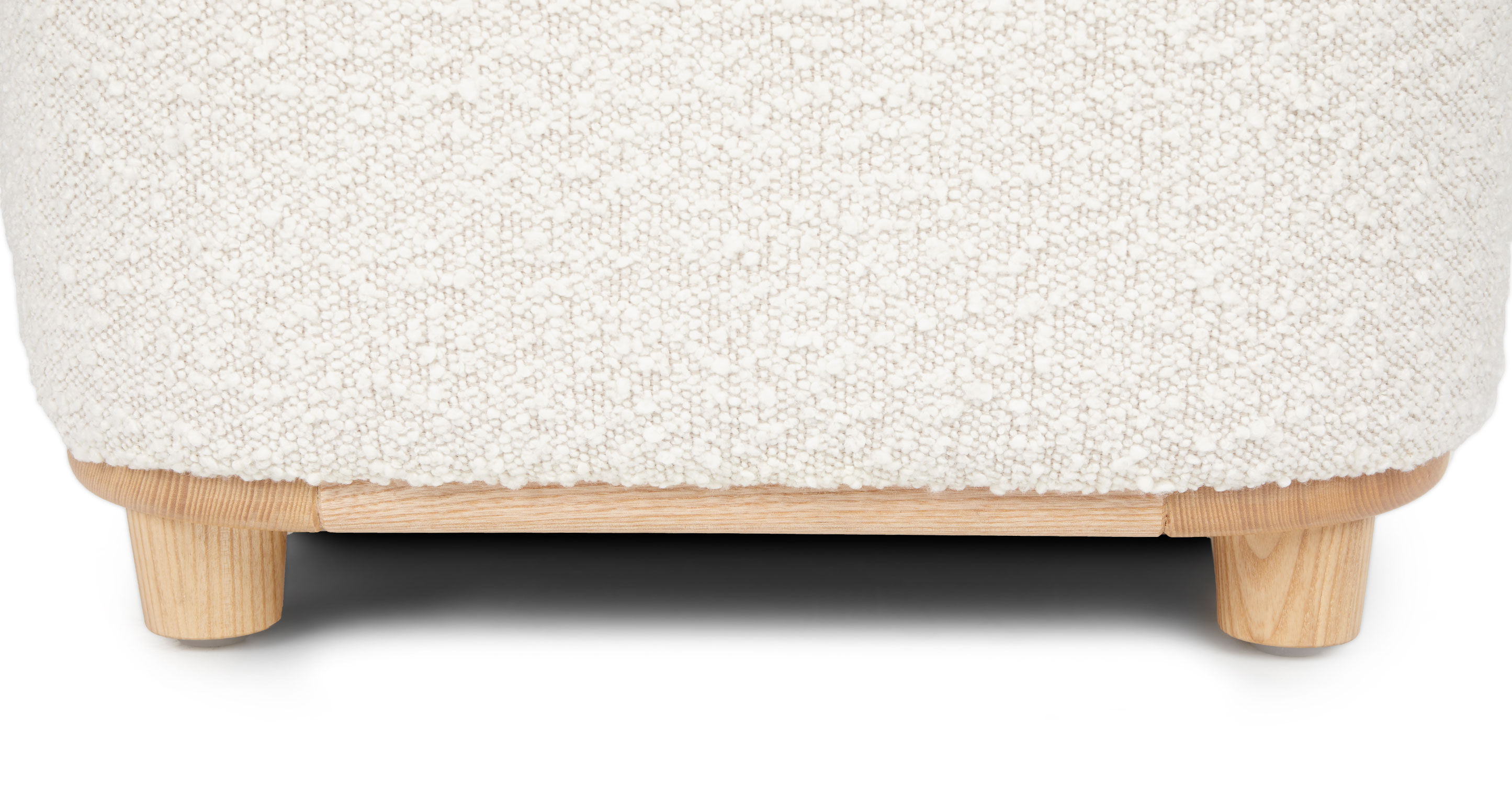 Maribo Ivory Boucle Storage Ottoman thumbnail 6