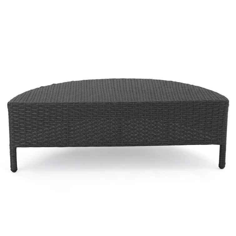 Dowd Wicker Rattan 4 Person Seating Group with Cushions thumbnail 4