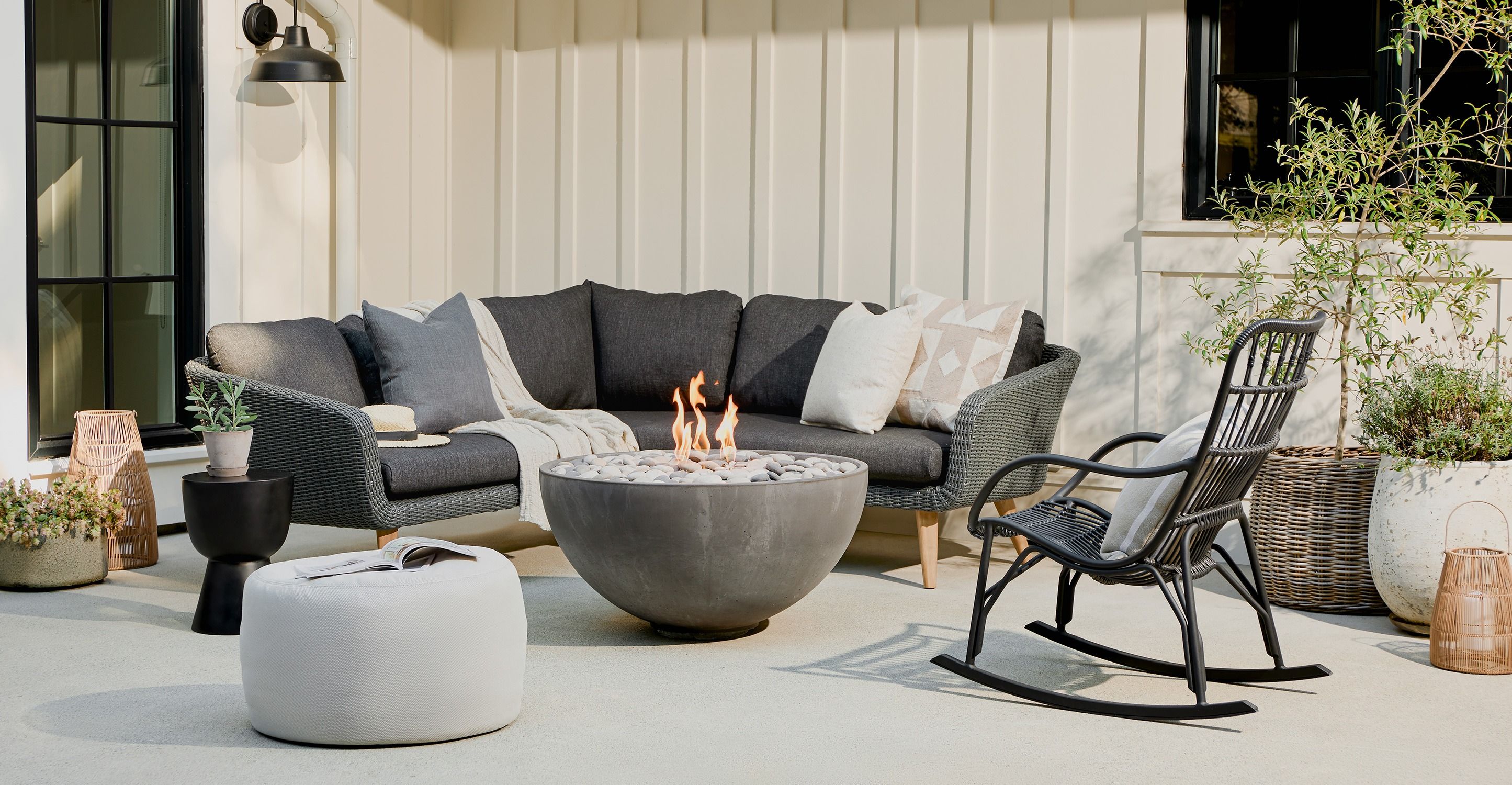 Olara Whisper Gray Ottoman thumbnail 2
