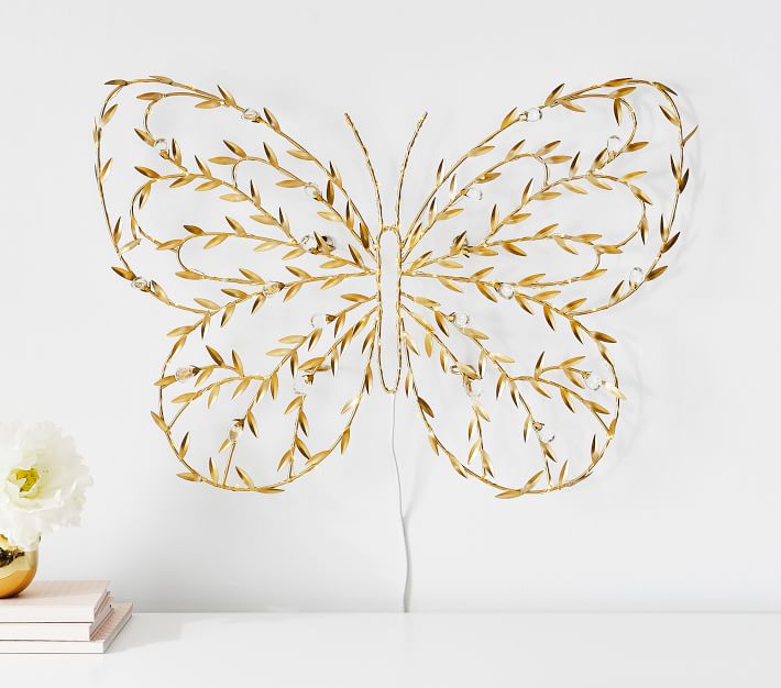 Monique Lhuillier Crystal Vine Light Up Butterfly thumbnail 3