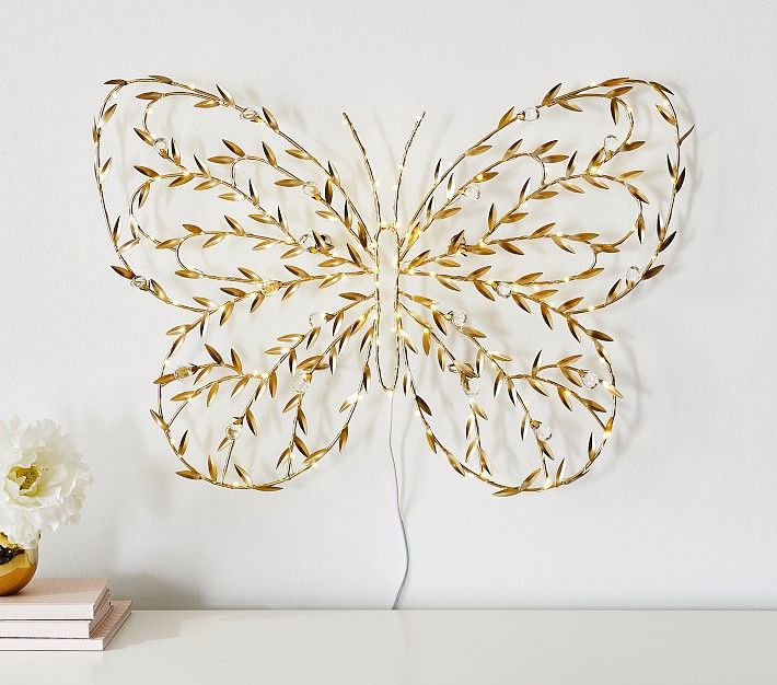 Monique Lhuillier Crystal Vine Light Up Butterfly thumbnail 4