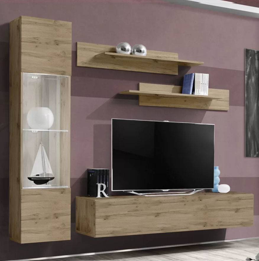 Viroqua Floating Entertainment Center for TVs up to 88" thumbnail 2